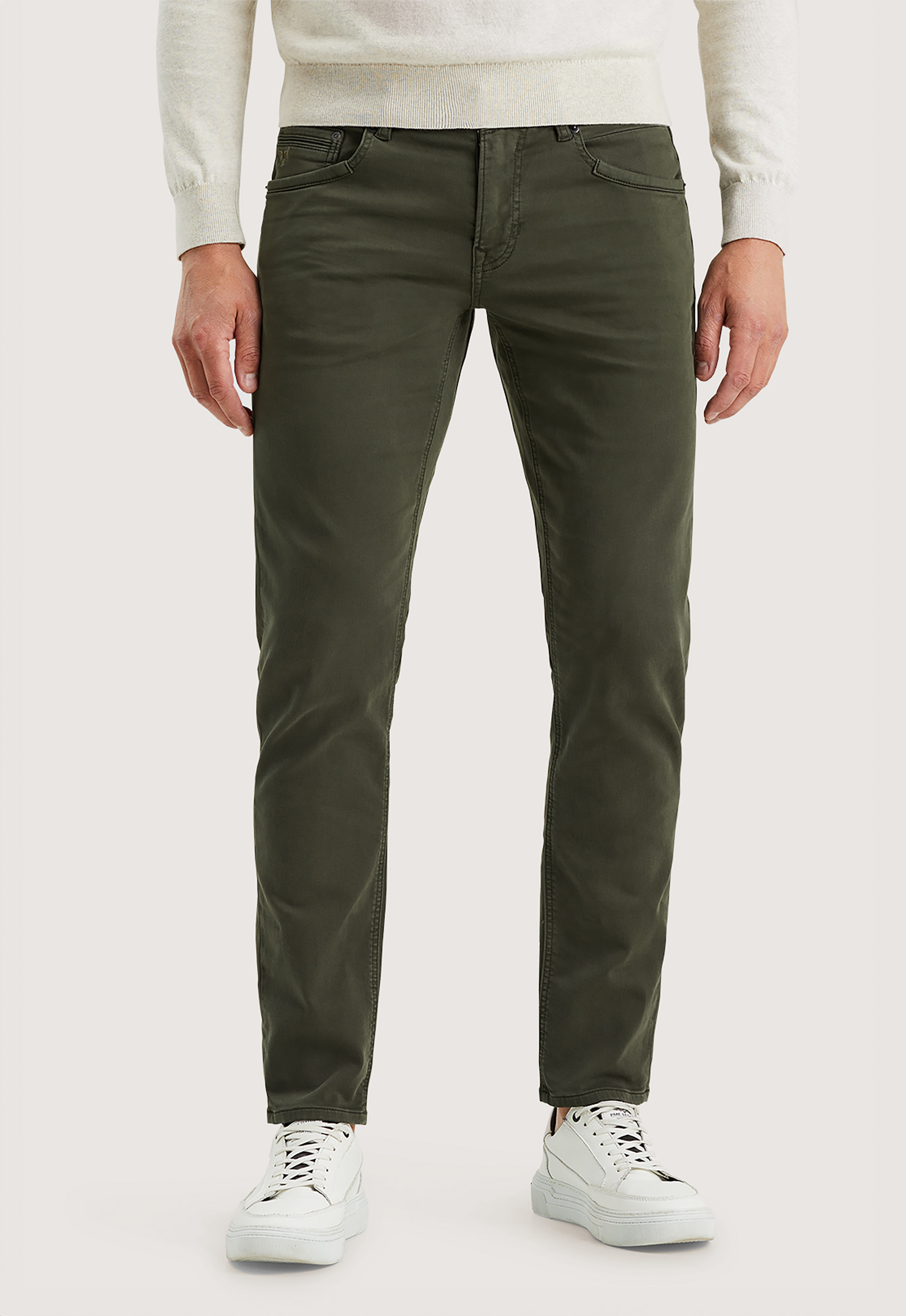 PME Legend Groene Tailwheel Gekleurde Sweat Slim Fit Jeans Green Heren