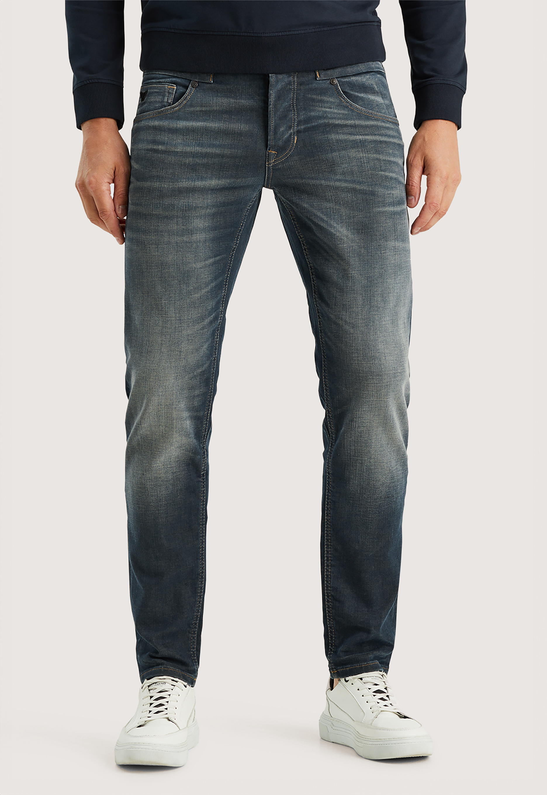 PME Legend tapered fit jeans Carior medium blue denim