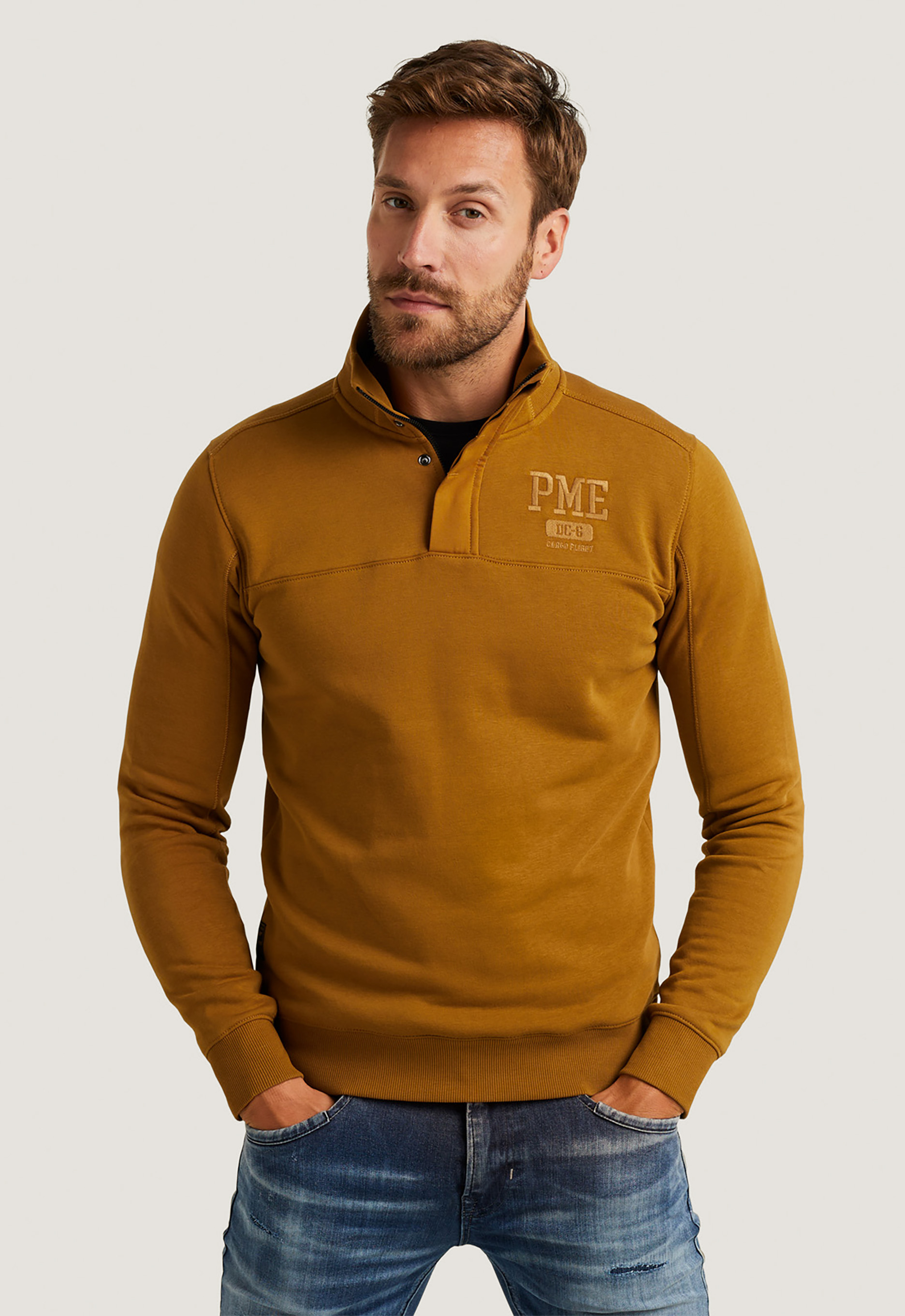 PME Legend Sweatshirt met opstaande kraag