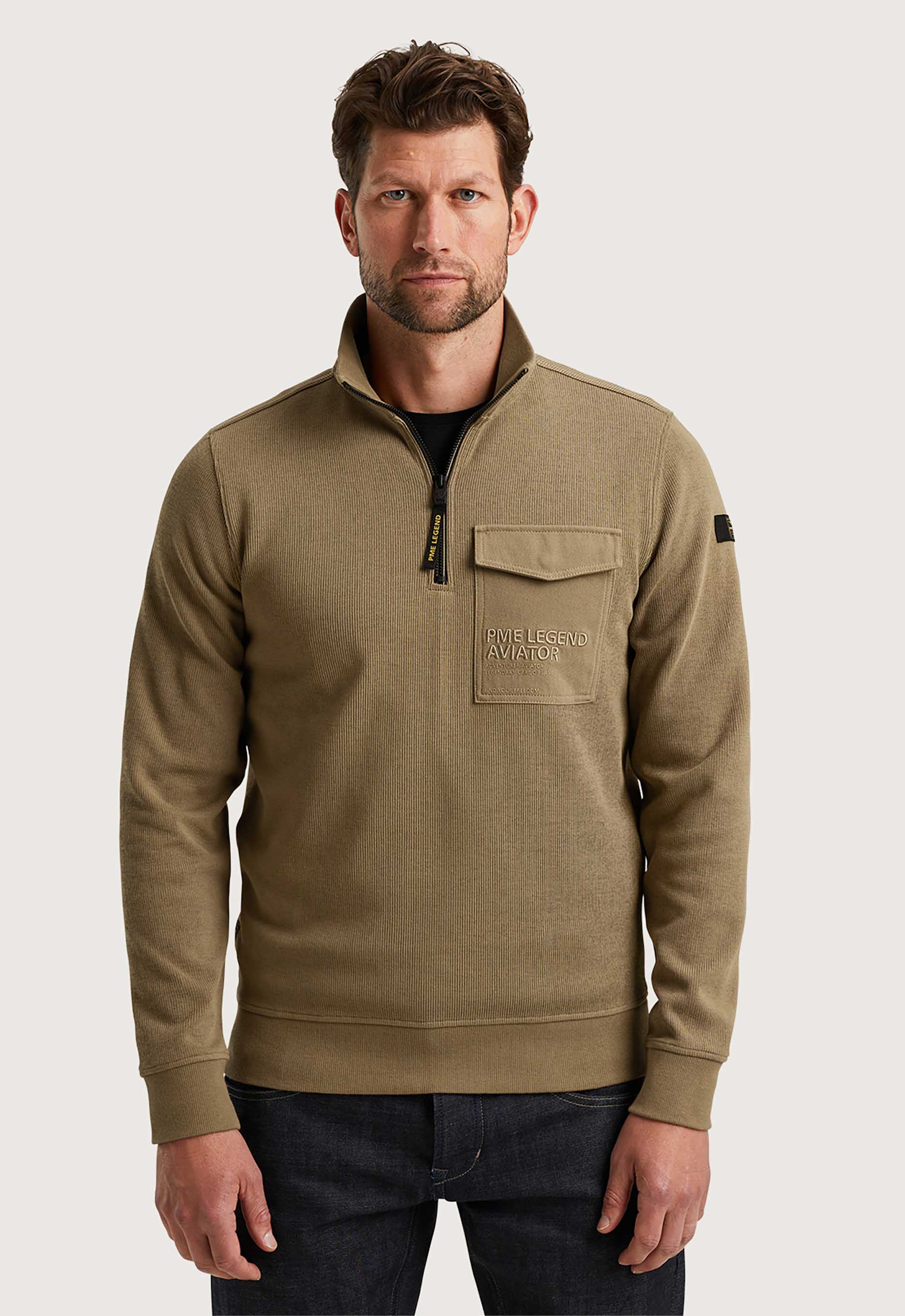 Pme legend Half Zip Collar Sweater