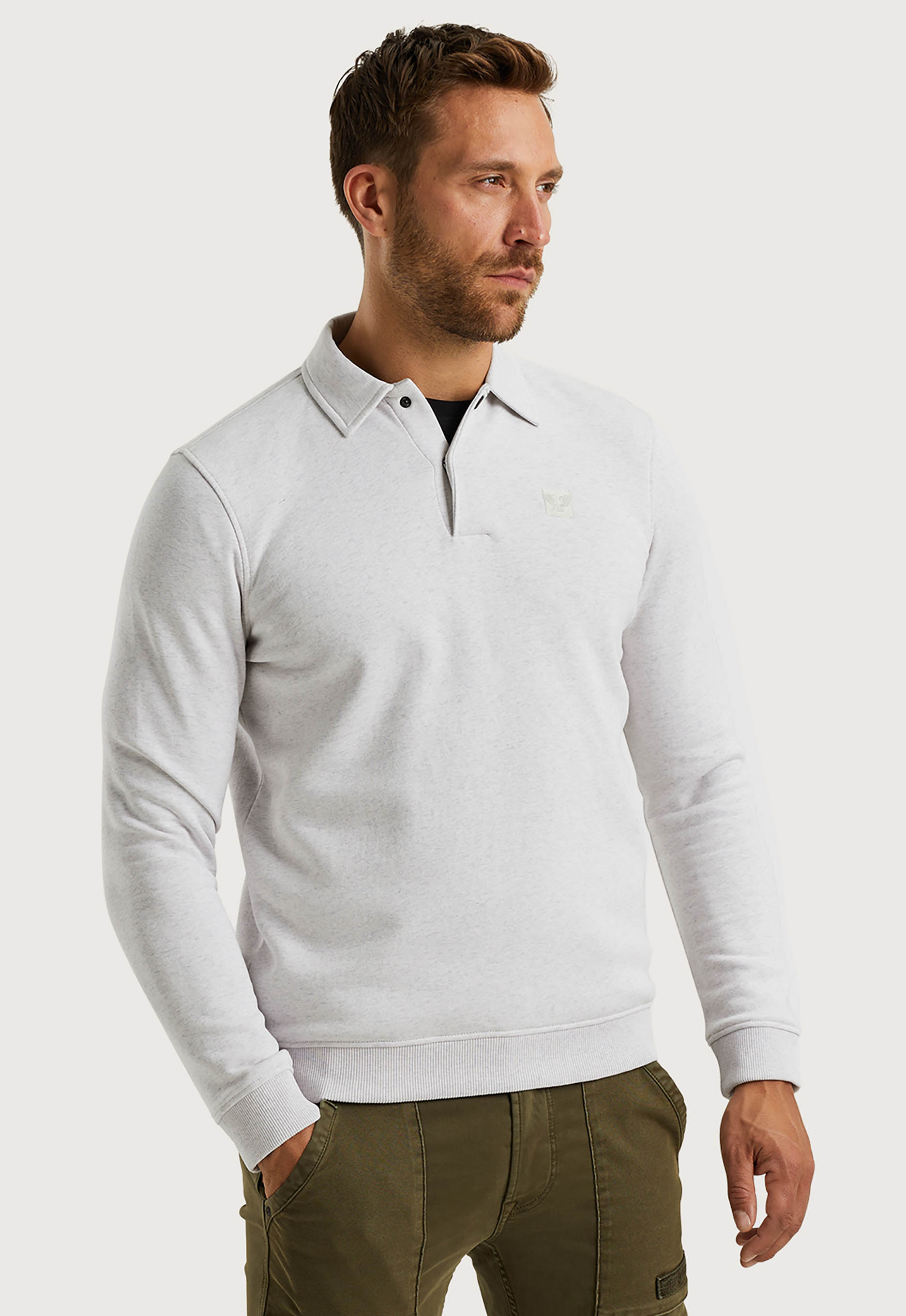 Pme legend Half Button Collar Brushed Fleece Sweater