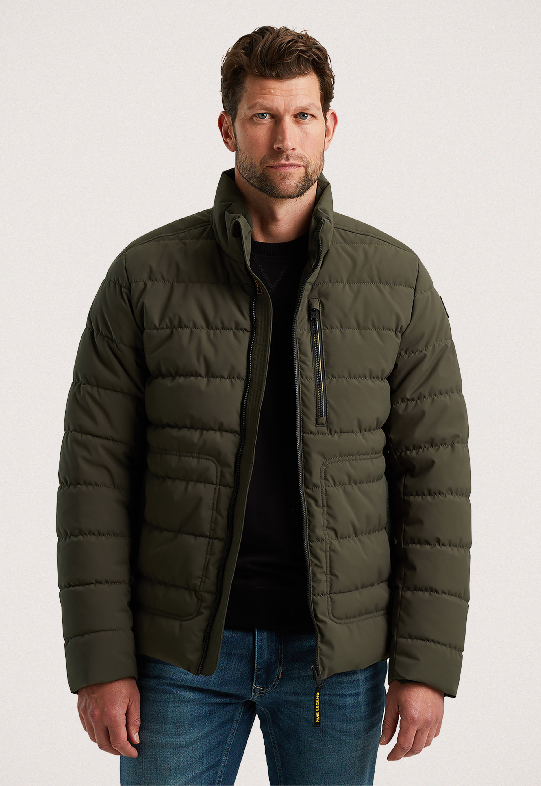 PME LEGEND Heren Jassen Short Jacket Freightyet Perfor Stretch Groen