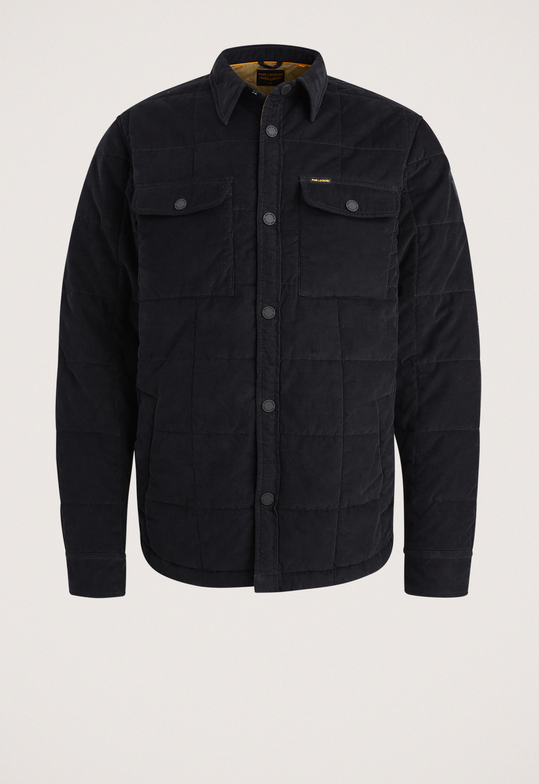 PME Legend loose fit overshirt donkerblauw