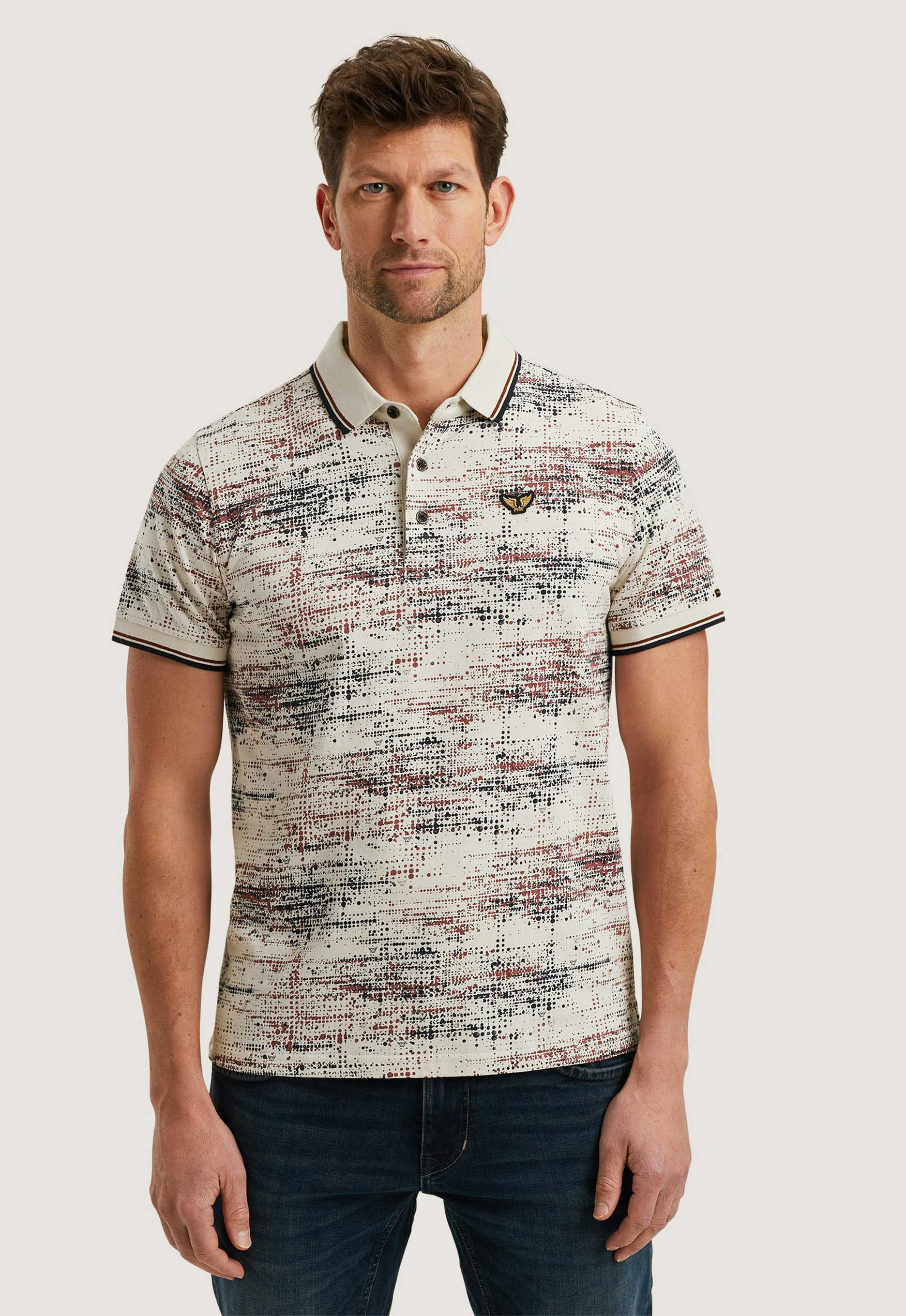 PME LEGEND Polo met allover print
