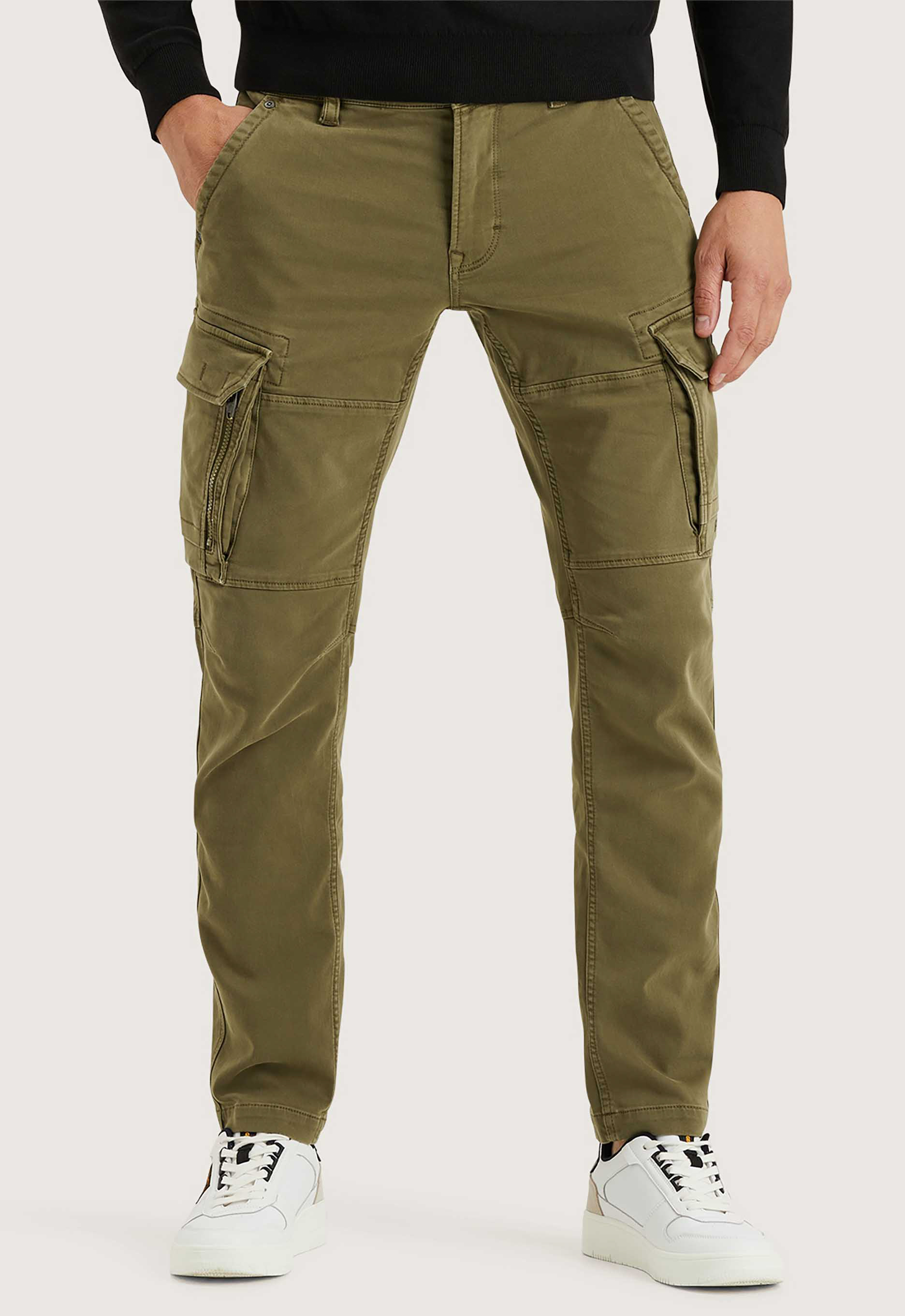 PME LEGEND Heren Broeken Expedizor Cargo Colored Sweat Beige