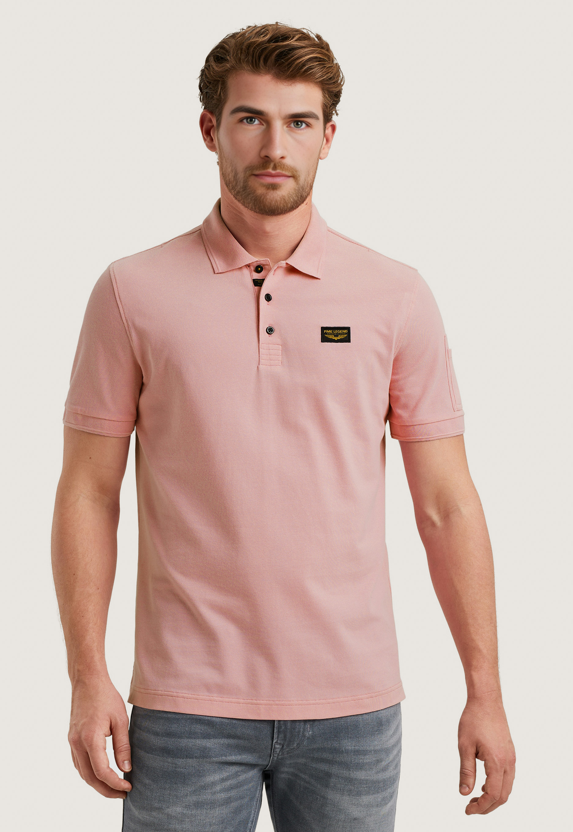 PME LEGEND Heren Polo's & T-shirts Trackway Polo Roze