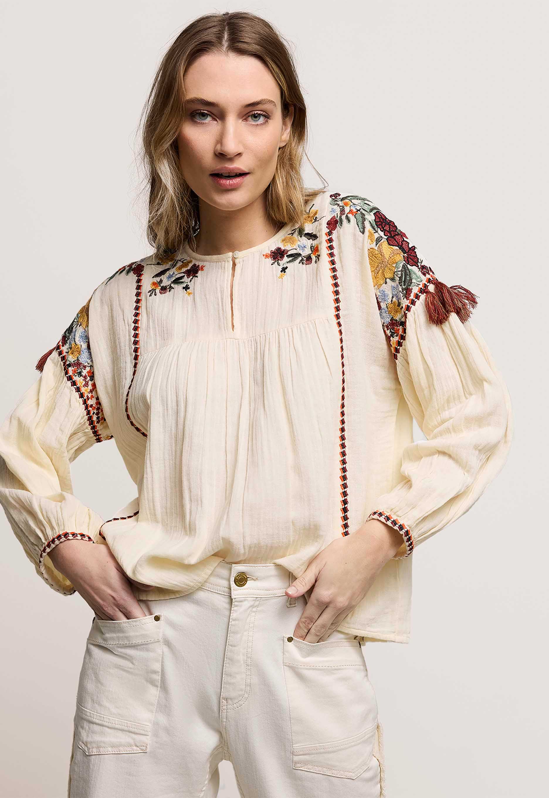 Summum Kleurrijke Blouse